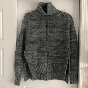 JOHN+JENN grey knit turtle neck